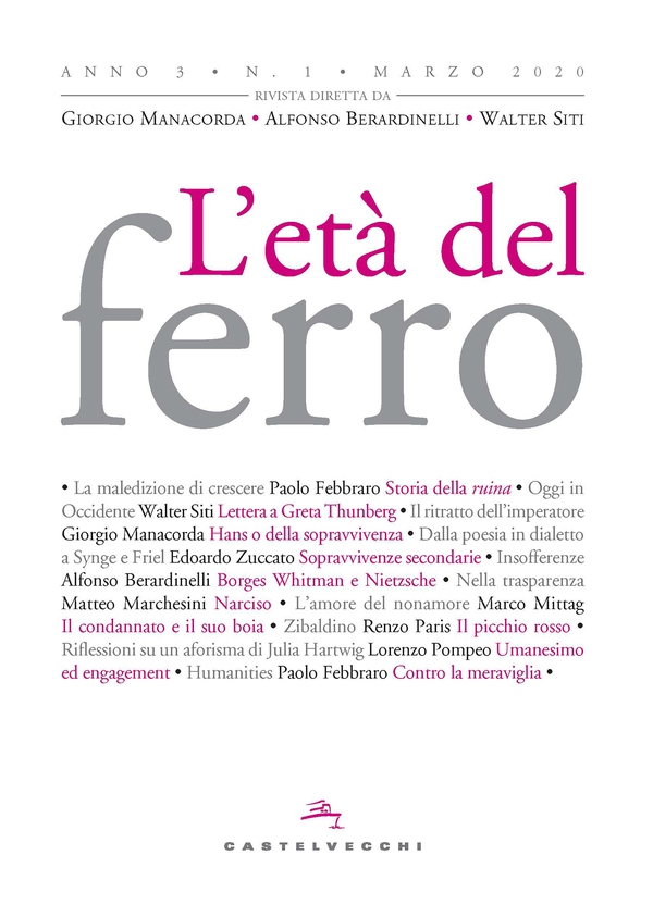 Età del ferro 1/2020 - Librerie.coop Età del ferro 1/2020 - Librerie.coop