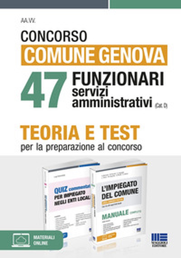 Concorso comune Genova. 47 funzionari servizi amministrativi (cat. D). Kit - Librerie.coop Concorso comune Genova. 47 funzionari servizi amministrativi (cat. D). Kit - Librerie.coop