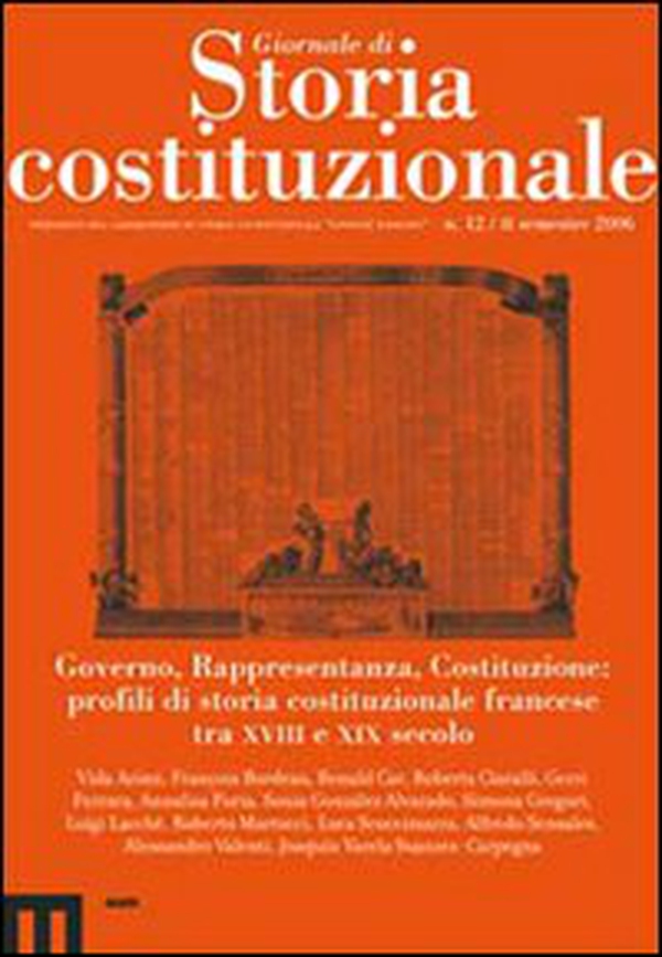 Giornale di storia costituzionale - Vol. 12 - Librerie.coop Giornale di storia costituzionale - Vol. 12 - Librerie.coop