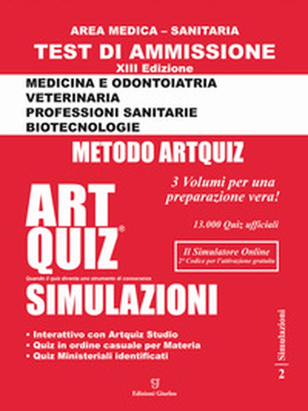 Artquiz simulazioni. Test di ammissione a: medicina, odontoiatria, professioni sanitarie. Area medica-sanitaria - Librerie.coop Artquiz simulazioni. Test di ammissione a: medicina, odontoiatria, professioni sanitarie. Area medica-sanitaria - Librerie.coop