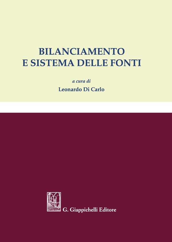 Bilanciamento e sistema delle fonti - e-Book - Librerie.coop Bilanciamento e sistema delle fonti - e-Book - Librerie.coop