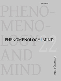 Phenomenology and mind - Vol. 22 - Librerie.coop