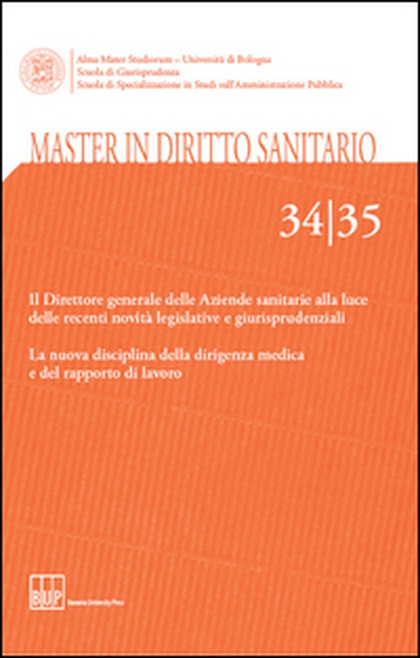 Master in diritto sanitario vol. 34-35 - Librerie.coop Master in diritto sanitario vol. 34-35 - Librerie.coop