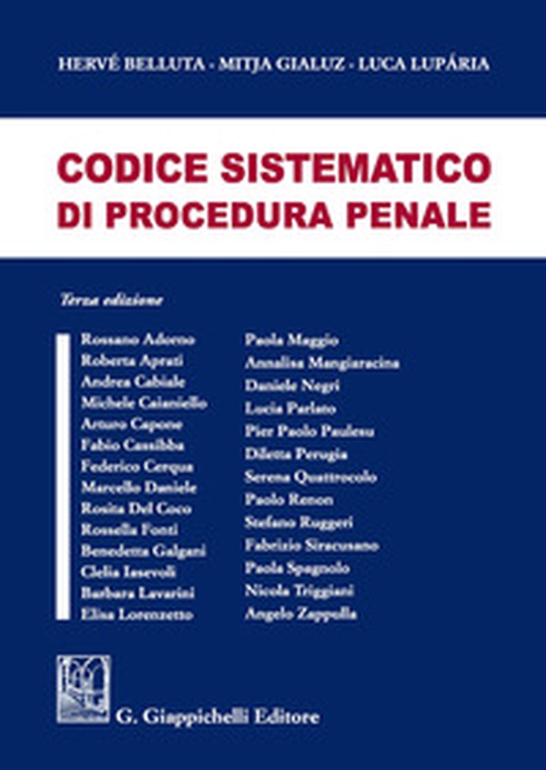 Codice sistematico di procedura penale - Librerie.coop Codice sistematico di procedura penale - Librerie.coop