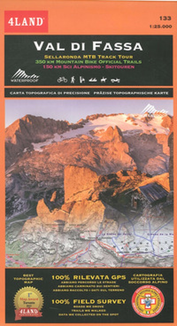Val di Fassa. 133. 1:25.000. Sellaronda MTB track tour. 350 km mountain bike official trails. 150 km sci alpinismo-skitouren - Librerie.coop Val di Fassa. 133. 1:25.000. Sellaronda MTB track tour. 350 km mountain bike official trails. 150 km sci alpinismo-skitouren - Librerie.coop