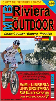 MTB-6 riviera dell'outdoor. Carte dei sentieri di Liguria per mountain bike MTB VTT - Librerie.coop
