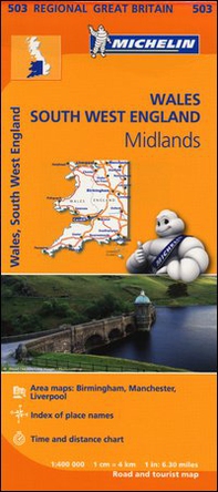 Wales, South West England, Midlands 1:400.000 - Librerie.coop