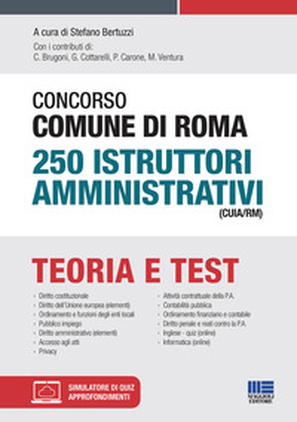 Concorso Comune di Roma 250 Istruttori amministrativi (CUIA/RM) - Librerie.coop Concorso Comune di Roma 250 Istruttori amministrativi (CUIA/RM) - Librerie.coop