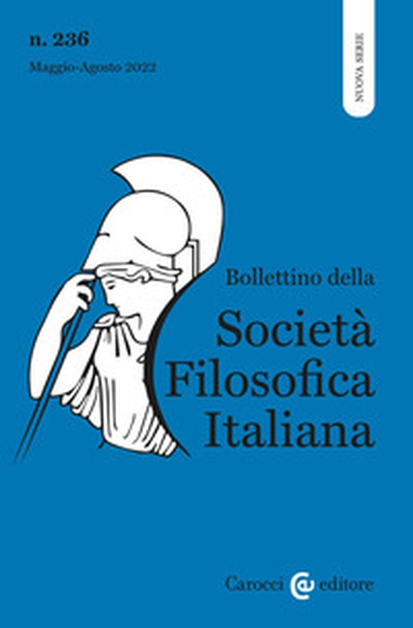 Bollettino della società filosofica italiana. Nuova serie - Librerie.coop Bollettino della società filosofica italiana. Nuova serie - Librerie.coop