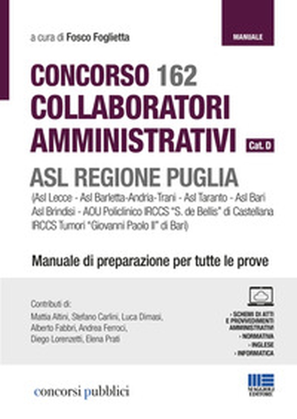 Concorso 162 assistenti e collaboratori amministrativi ASL Puglia - Librerie.coop Concorso 162 assistenti e collaboratori amministrativi ASL Puglia - Librerie.coop