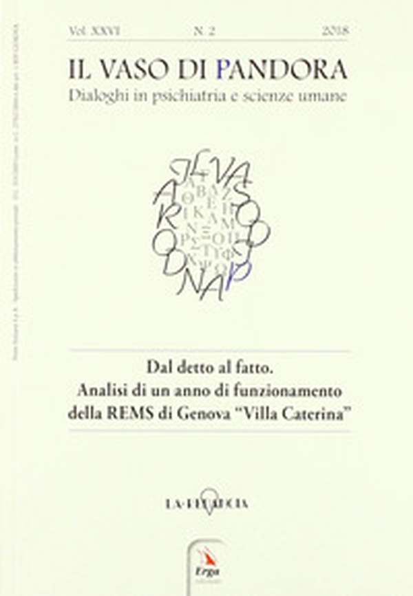 Il vaso di Pandora. Dialoghi in psichiatria e scienze umane - Vol. 26 - Librerie.coop Il vaso di Pandora. Dialoghi in psichiatria e scienze umane - Vol. 26 - Librerie.coop