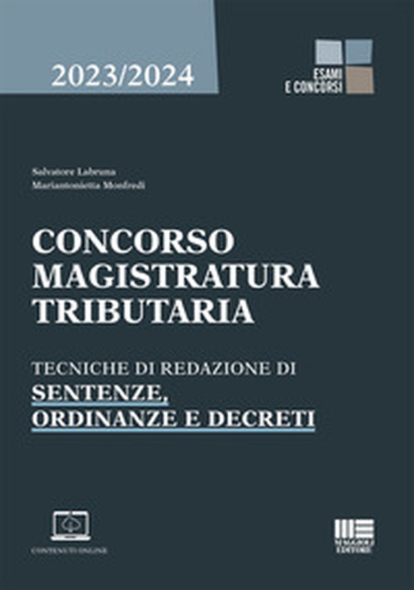 Concorso magistratura tributaria. Tecniche di redazione di sentenze, ordinanze e decreti - Librerie.coop Concorso magistratura tributaria. Tecniche di redazione di sentenze, ordinanze e decreti - Librerie.coop