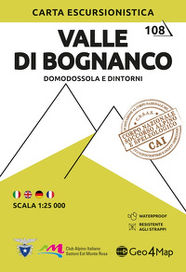 Valle di Bognanco. Domodossola e dintorni. Carta escursionistica 1:25.000 - Librerie.coop Valle di Bognanco. Domodossola e dintorni. Carta escursionistica 1:25.000 - Librerie.coop
