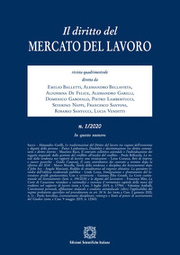 Il diritto del mercato del lavoro - Vol. 1 - Librerie.coop Il diritto del mercato del lavoro - Vol. 1 - Librerie.coop