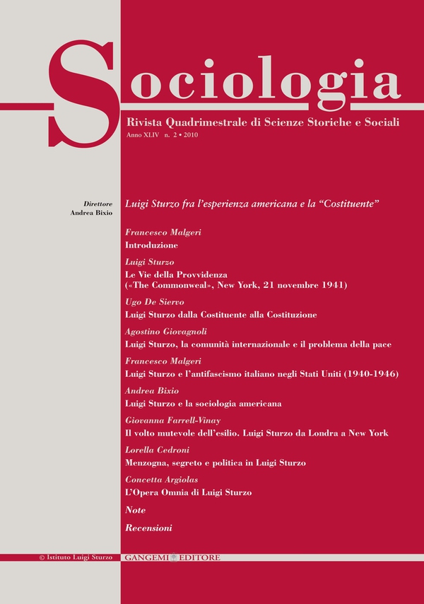 Sociologia n.2/2010 - Librerie.coop Sociologia n.2/2010 - Librerie.coop
