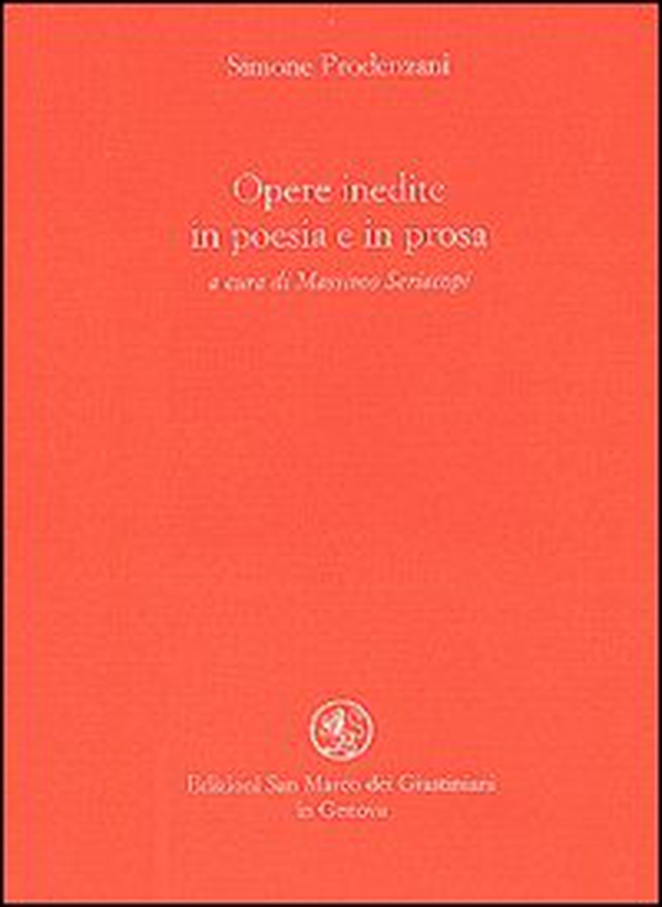 Opere inedite in poesia e in prosa - Librerie.coop Opere inedite in poesia e in prosa - Librerie.coop