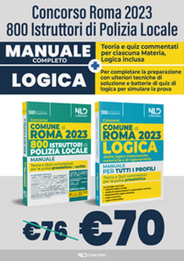 Concorso Comune di Roma: 800 agenti della polizia locale: Manuale con Quiz commentati-Manuale di logica. Abilità logico-matematiche, numeriche e di ragionamento - Librerie.coop Concorso Comune di Roma: 800 agenti della polizia locale: Manuale con Quiz commentati-Manuale di logica. Abilità logico-matematiche, numeriche e di ragionamento - Librerie.coop