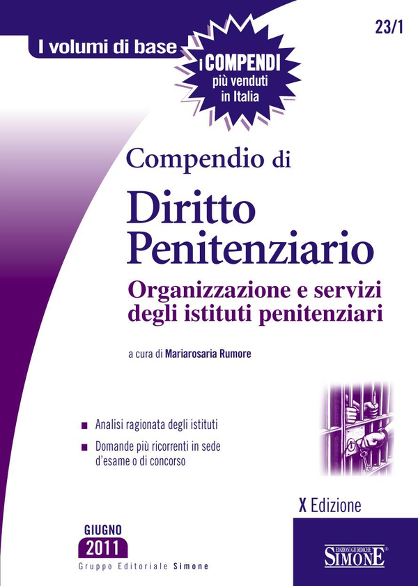 Compendio di Diritto Penitenziario - Librerie.coop Compendio di Diritto Penitenziario - Librerie.coop