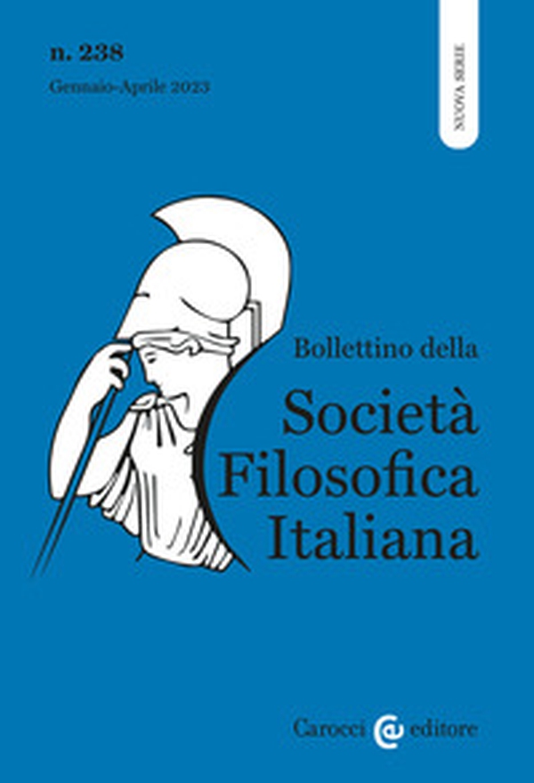 Bollettino della società filosofica italiana. Nuova serie - Vol. 1 - Librerie.coop Bollettino della società filosofica italiana. Nuova serie - Vol. 1 - Librerie.coop
