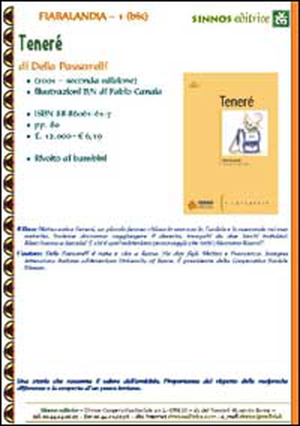Tenerè - Librerie.coop Tenerè - Librerie.coop