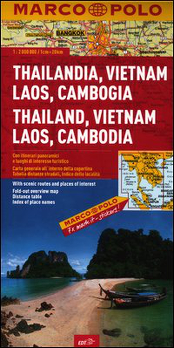 Thailandia, Vietnam, Laos, Cambogia 1:2.000.000 - Librerie.coop Thailandia, Vietnam, Laos, Cambogia 1:2.000.000 - Librerie.coop
