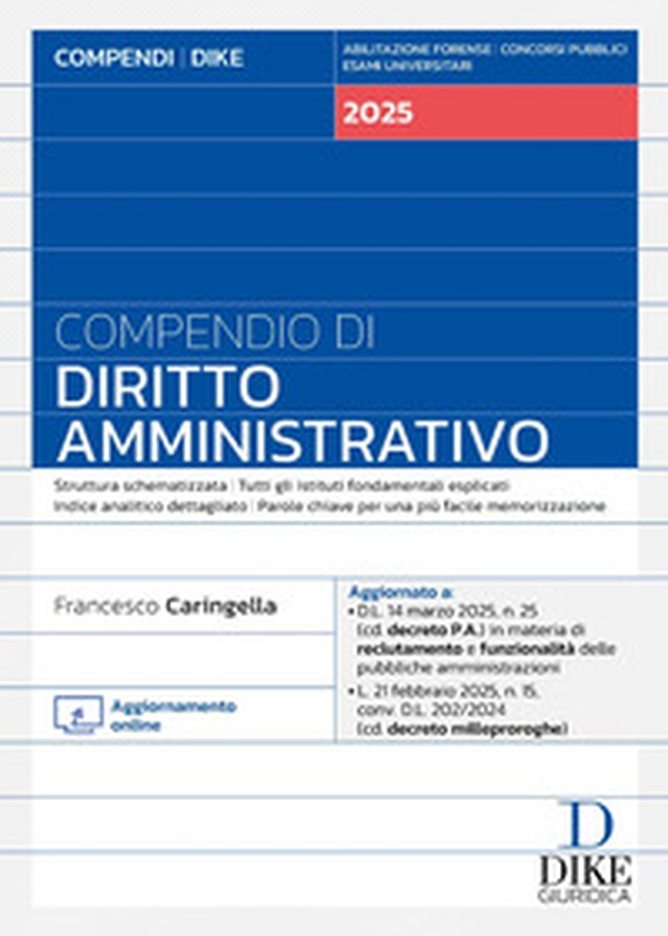 Compendio di diritto amministrativo 2025 - Librerie.coop Compendio di diritto amministrativo 2025 - Librerie.coop