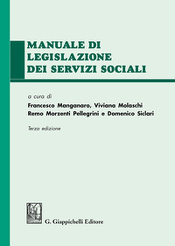 Manuale di legislazione dei servizi sociali - Librerie.coop Manuale di legislazione dei servizi sociali - Librerie.coop