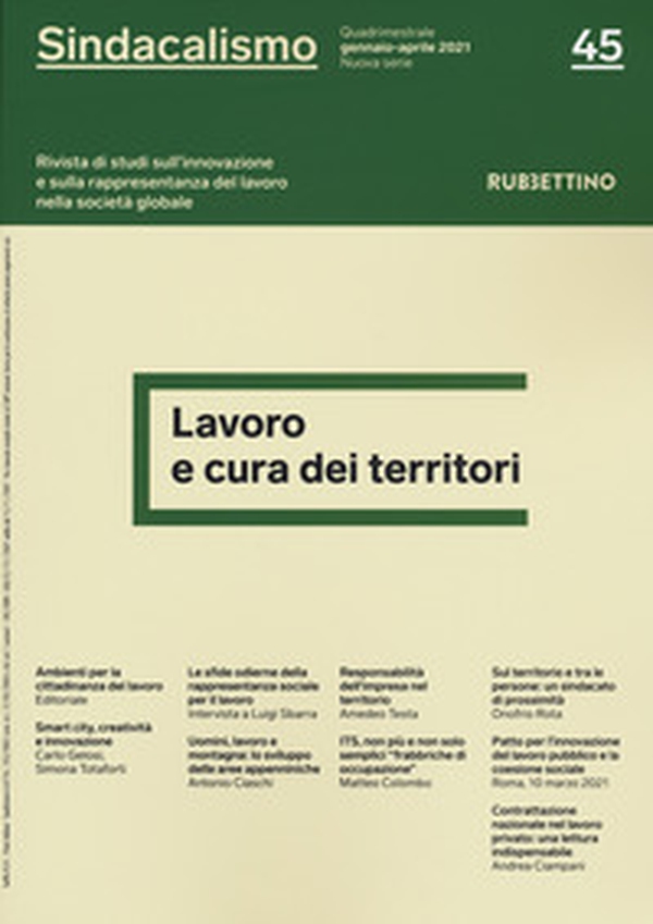 Sindacalismo. Rivista di studi sull'innovazione e sulla rappresentanza del lavoro nella società globale - Librerie.coop Sindacalismo. Rivista di studi sull'innovazione e sulla rappresentanza del lavoro nella società globale - Librerie.coop