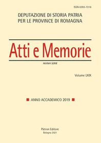 Atti e memorie della Deputazione di Storia Patria per le provincie di Romagna - Librerie.coop