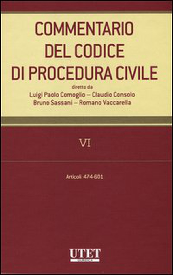 Commentario del codice di procedura civile - Vol. 6 - Librerie.coop Commentario del codice di procedura civile - Vol. 6 - Librerie.coop