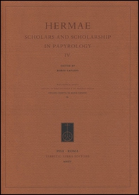 Hermae. Scholars and scholarship in papyrology - Vol. 4 - Librerie.coop