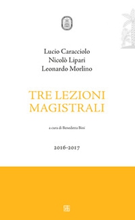 Tre lezioni magistrali 2016-2017 - Librerie.coop