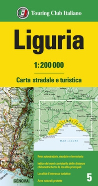 Liguria 1:200.000. Carta stradale e turistica - Librerie.coop