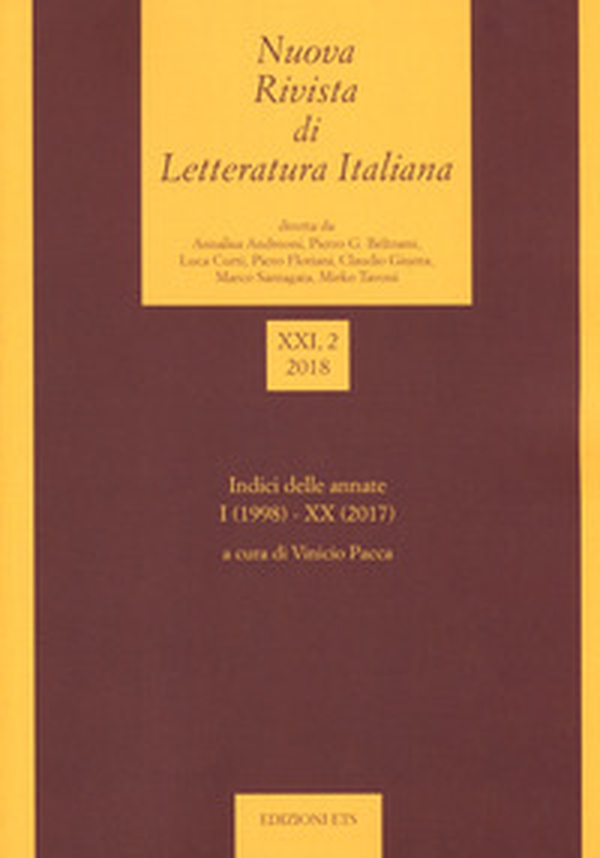 Nuova rivista di letteratura italiana - Vol. 2 - Librerie.coop Nuova rivista di letteratura italiana - Vol. 2 - Librerie.coop