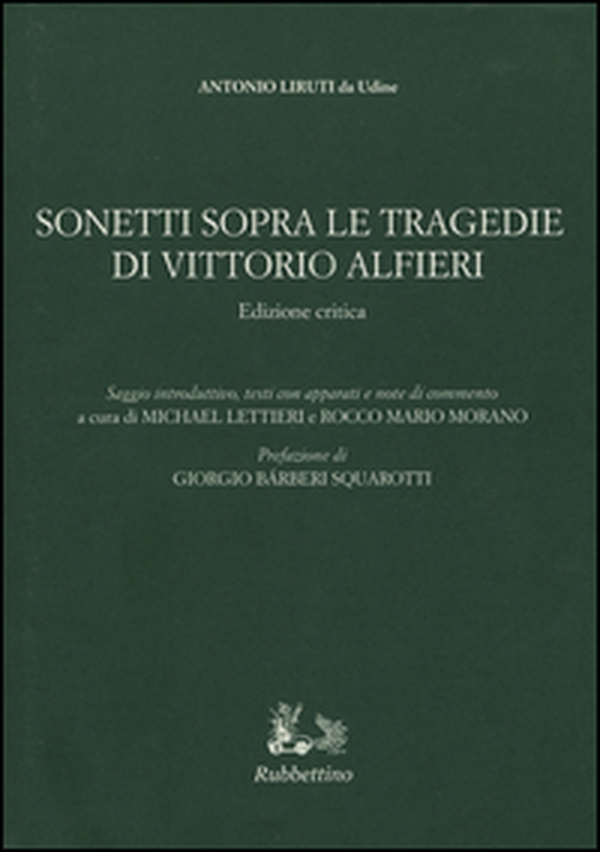 Sonetti sopra le tragedie di Vittorio Alfieri - Librerie.coop Sonetti sopra le tragedie di Vittorio Alfieri - Librerie.coop