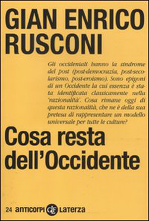 Cosa resta dell'Occidente - Librerie.coop Cosa resta dell'Occidente - Librerie.coop