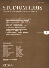 Studium iuris. Rivista per la formazione nelle professioni giuridiche - Vol. 9 - Librerie.coop
