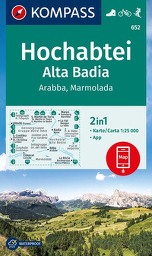 Cartina escursionistica n. 652 Alta Badia, Arabba, Marmolada - Librerie.coop Cartina escursionistica n. 652 Alta Badia, Arabba, Marmolada - Librerie.coop