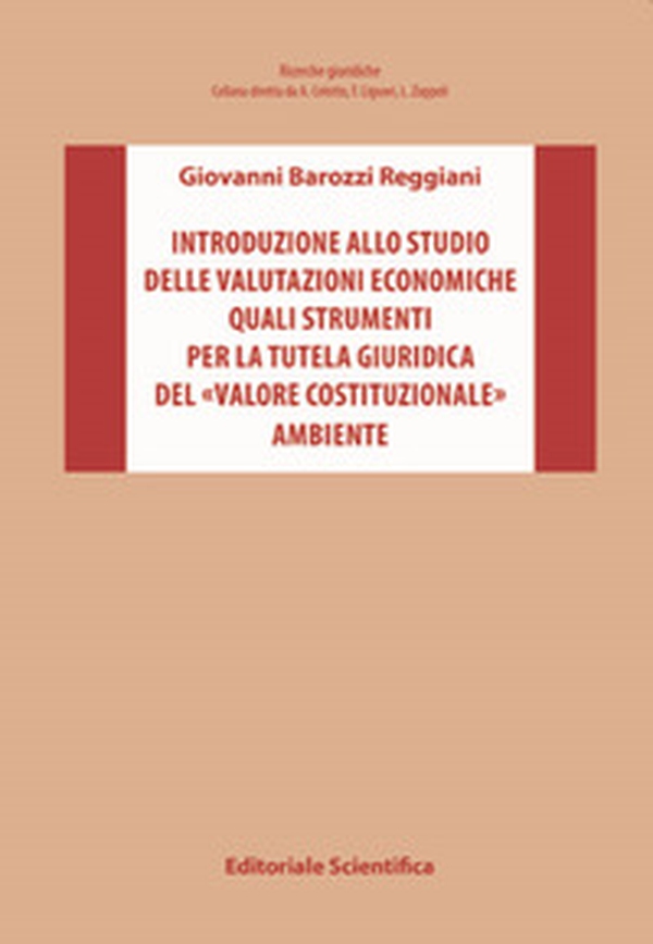 Introduzione allo studio delle valutazioni economiche quali strumenti per la tutela giuridica del «valore costituzionale» ambiente - Librerie.coop Introduzione allo studio delle valutazioni economiche quali strumenti per la tutela giuridica del «valore costituzionale» ambiente - Librerie.coop
