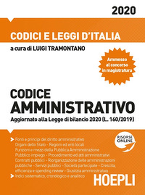 Codice amministrativo 2020 - Librerie.coop Codice amministrativo 2020 - Librerie.coop