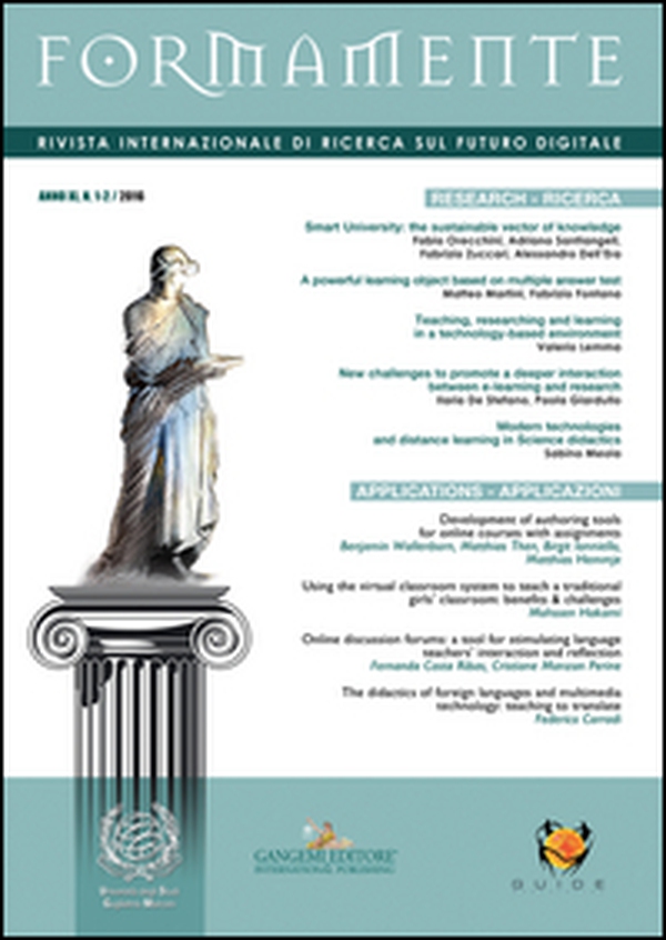 Formamente. Rivista internazionale sul futuro digitale - Vol. 1-2 - Librerie.coop Formamente. Rivista internazionale sul futuro digitale - Vol. 1-2 - Librerie.coop