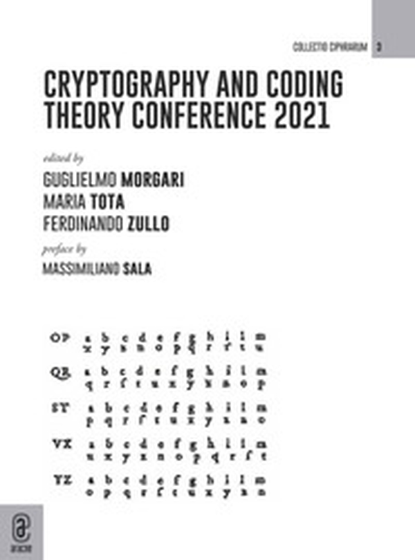Cryptography and coding theory conference 2021 - Librerie.coop Cryptography and coding theory conference 2021 - Librerie.coop