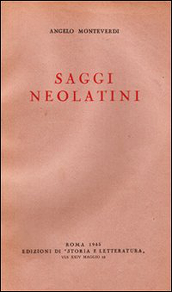Saggi neolatini - Librerie.coop Saggi neolatini - Librerie.coop
