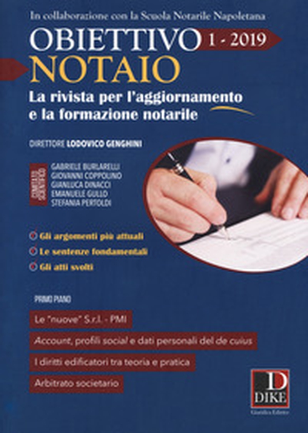 Obiettivo notaio. La rivista per l'aggiornamento e la formazione notarile - Vol. 1 - Librerie.coop Obiettivo notaio. La rivista per l'aggiornamento e la formazione notarile - Vol. 1 - Librerie.coop