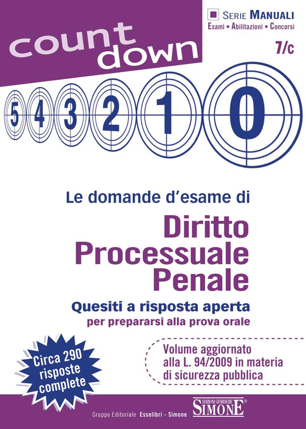 Le domande d'esame di Diritto Processuale Penale - Librerie.coop Le domande d'esame di Diritto Processuale Penale - Librerie.coop