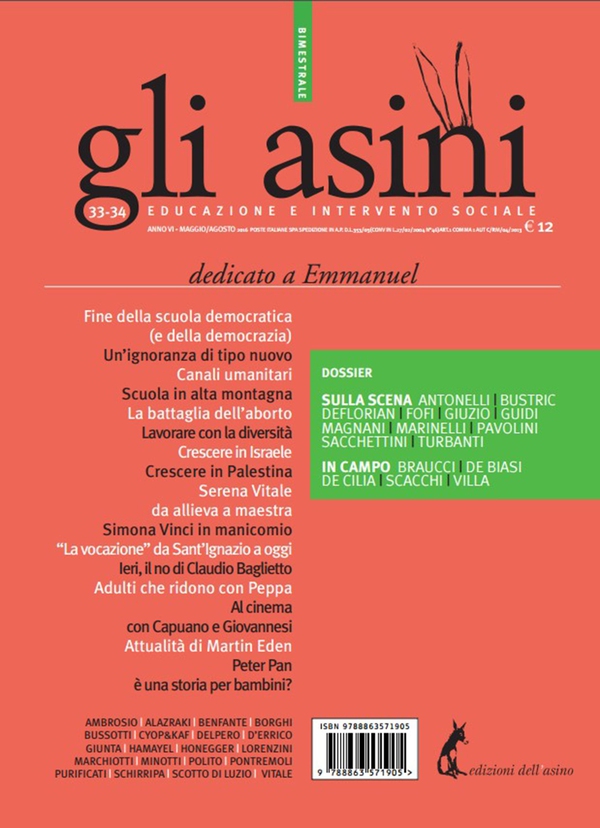 Gli asini n. 33-34. Rivista di educazione e intervento sociale - Librerie.coop Gli asini n. 33-34. Rivista di educazione e intervento sociale - Librerie.coop