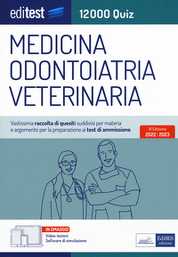 Test ammissione Medicina, Odontoiatria, Veterinaria 2022: raccolta di 12.000 quiz - Librerie.coop Test ammissione Medicina, Odontoiatria, Veterinaria 2022: raccolta di 12.000 quiz - Librerie.coop