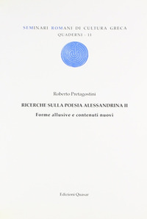 Ricerche sulla poesia Alessadrina - Librerie.coop Ricerche sulla poesia Alessadrina - Librerie.coop