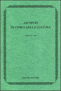 Archivio di storia della cultura (1997). Con indice - Librerie.coop
