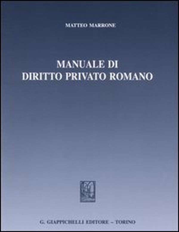 Manuale di diritto privato romano - Librerie.coop Manuale di diritto privato romano - Librerie.coop